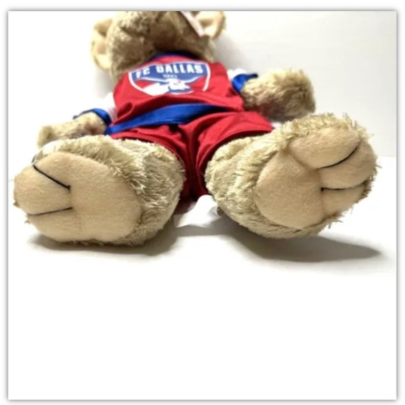 New 2007 Peek A Boo MLS FC Dallas 96 Soccer Plush Stuffed Bear Toy Tag Attached - Picture 5 of 7